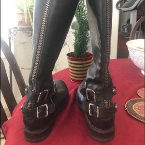 Frye Women's Black Veronica Buckle Boots